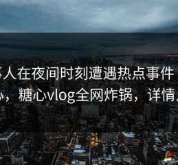 当事人在夜间时刻遭遇热点事件 震撼人心，糖心vlog全网炸锅，详情点击